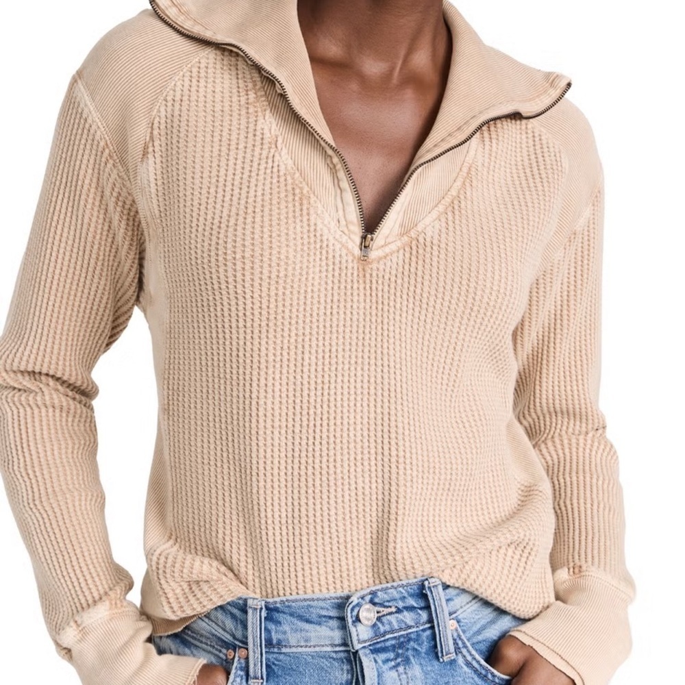Free People Women's Ashton Half Zip Thermal Top